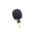 MK-5 Mono 3,5 mm conector chapado en oro teléfono móvil en vivo tableta portátil Mini micrófono curvo, Mono