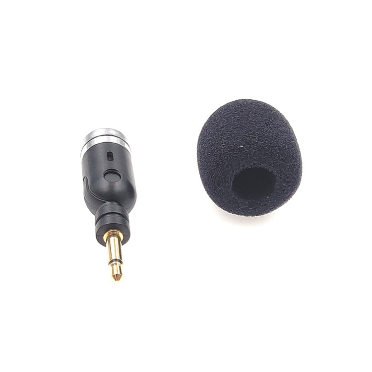 MK-5 Mono 3,5 mm conector chapado en oro teléfono móvil en vivo tableta portátil Mini micrófono curvo, Mono