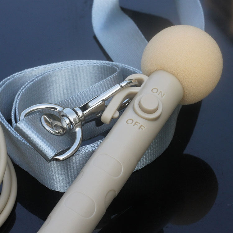 MK-7 Altavoz de mano con cabezal acodado de 3,5 mm, micrófono montado en el cuello con cordón, longitud: 1 m