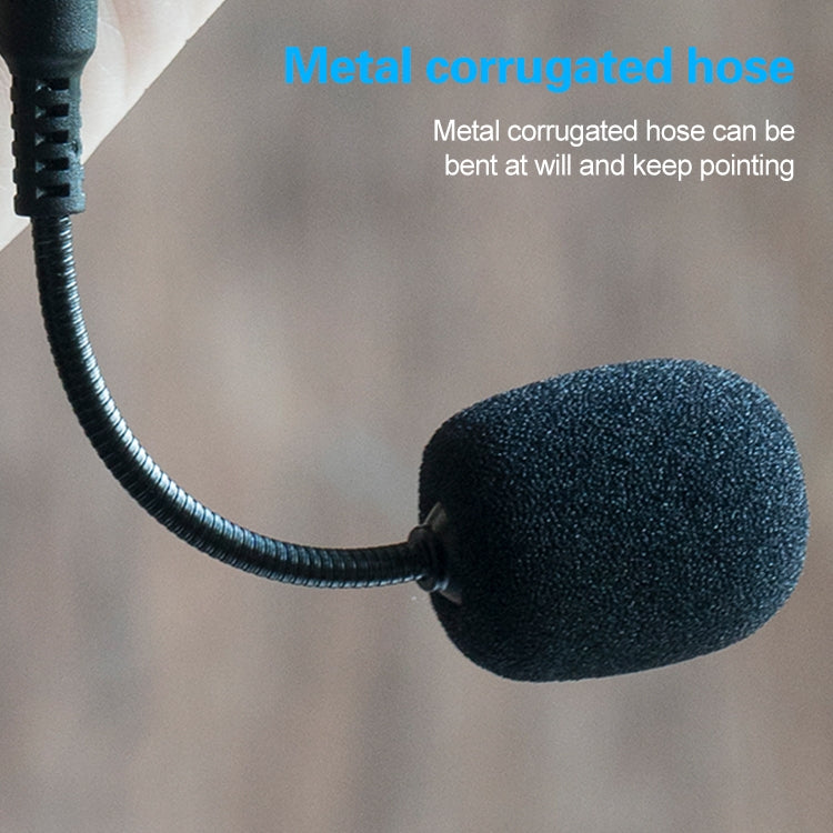 ZJ002MR-01 4 niveles Pin 3,5mm enchufe Bluetooth inalámbrico intérprete guía turística megáfono micrófono recto, 4 Level Pin