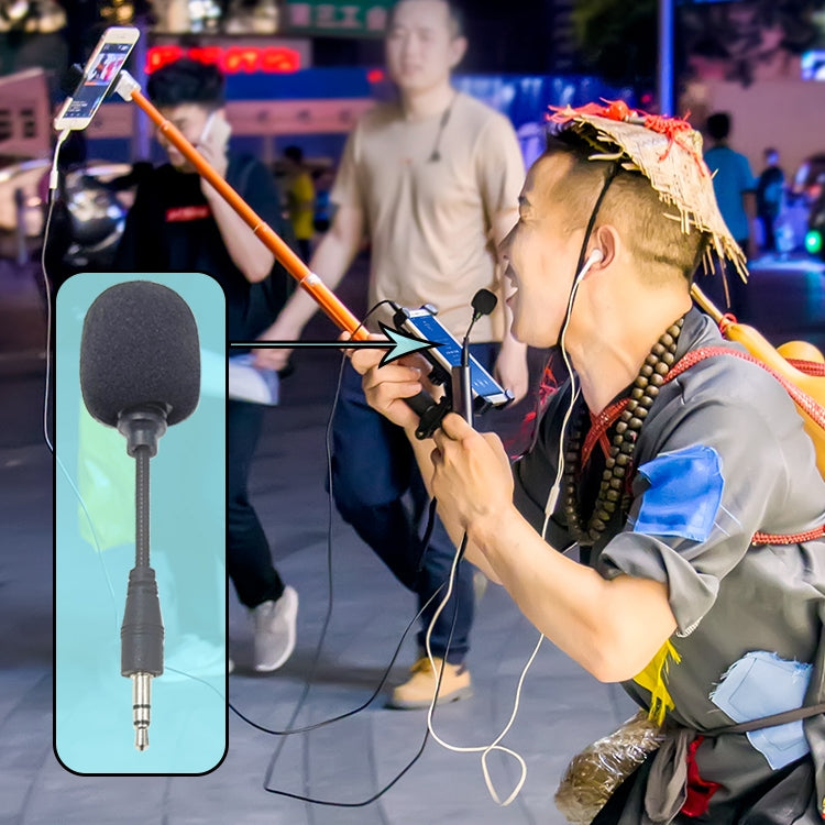 ZJ002MR-01 4 niveles Pin 3,5mm enchufe Bluetooth inalámbrico intérprete guía turística megáfono micrófono recto, 4 Level Pin