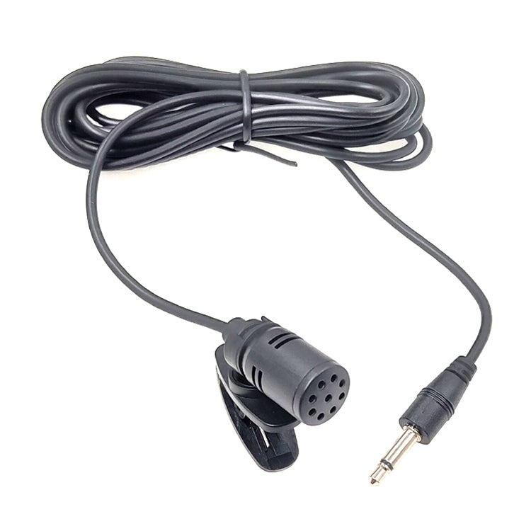 ZJ002MR Mono 2,5 mm Enchufe recto Visera solar para automóvil Intérprete inalámbrico Guía turístico Megáfono Lavalier Micrófono con cable, Longitud: 3 m, Mono 2.5mm