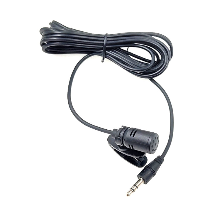 ZJ002MR Estéreo Conector recto de 3,5 mm Visera solar para automóvil Intérprete inalámbrico Guía turístico Megáfono Lavalier Micrófono con cable, Longitud: 3 m, Stereo 3.5mm