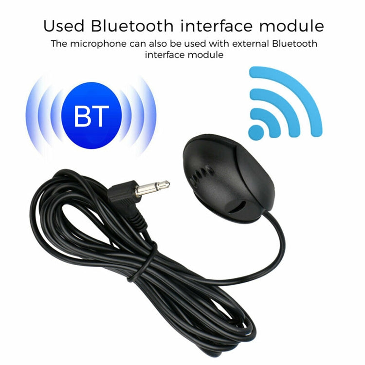 ZJ010MR Mono Conector de cabeza angular de 2,5 mm Navegación para automóvil Altavoz GPS Micrófono Bluetooth de pasta externa, Longitud: 3 m, 2.5mm