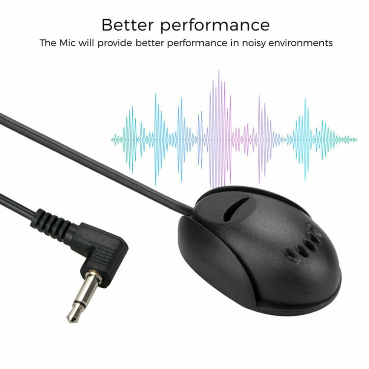 ZJ010MR Mono Conector de cabeza angular de 2,5 mm Navegación para automóvil Altavoz GPS Micrófono Bluetooth de pasta externa, Longitud: 3 m, 2.5mm