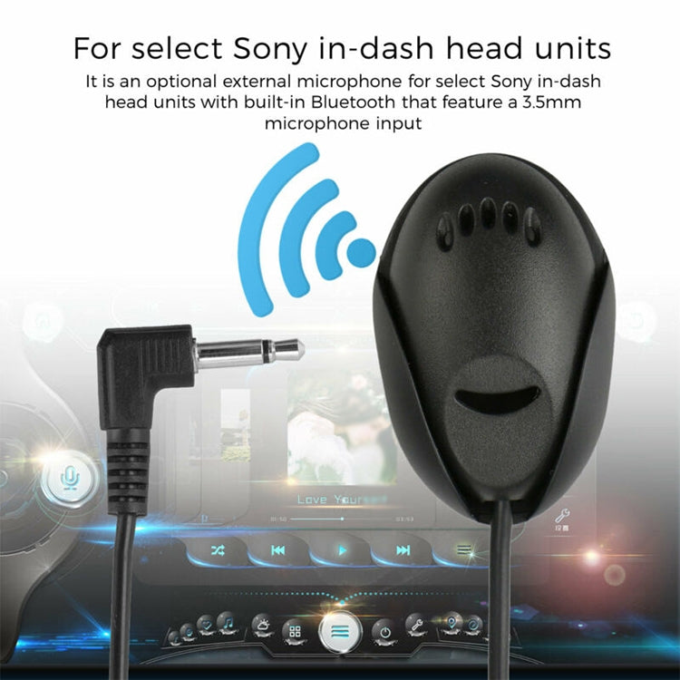 ZJ010MR Mono Conector de cabeza angular de 3,5 mm Navegación para automóvil Altavoz GPS Micrófono Bluetooth de pasta externa, Longitud: 3 m, 3.5mm