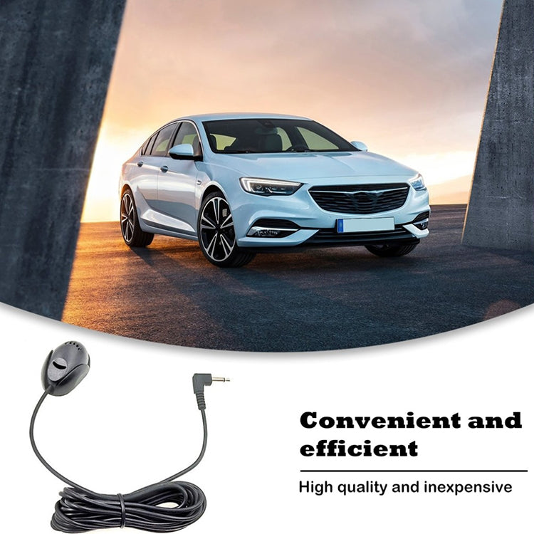 ZJ010MR Mono Conector de cabeza angular de 3,5 mm Navegación para automóvil Altavoz GPS Micrófono Bluetooth de pasta externa, Longitud: 3 m, 3.5mm
