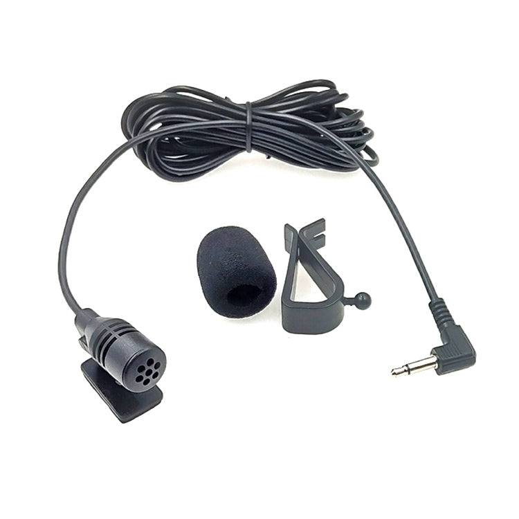 ZJ015MR Mono Conector de cabeza angular de 3,5 mm Navegación para automóvil DVD Micrófono de pasta externa, Longitud: 3 m, Mono 3.5mm Angle Head