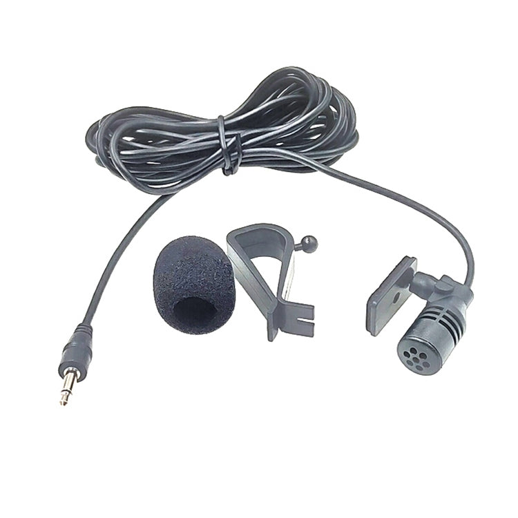 ZJ015MR Mono 3,5 mm Conector recto Navegación para automóvil DVD Micrófono de pasta externa, Longitud: 3 m, Mono 3.5mm Straight