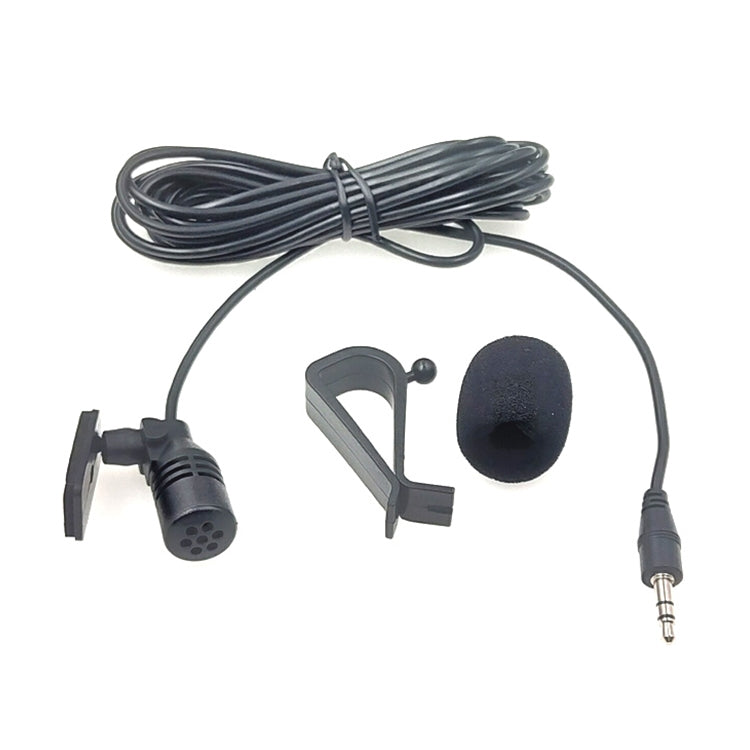 ZJ015MR Estéreo Conector recto de 3,5 mm Navegación para automóvil DVD Micrófono de pasta externa, Longitud: 3 m, Stereo 3.5mm Straight