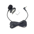 ZJ025MR Micrófono mono de solapa con clip adhesivo para GPS para automóvil / DVD con audio habilitado para Bluetooth, micrófono externo, longitud del cable: 3 m, codo de 90 grados, conector de 3,5 mm, Elbow 3.5mm Jack Mono