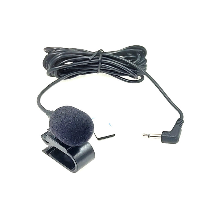 ZJ025MR Micrófono mono de solapa con clip adhesivo para GPS para automóvil / DVD con audio habilitado para Bluetooth, micrófono externo, longitud del cable: 3 m, codo de 90 grados, conector de 3,5 mm, Elbow 3.5mm Jack Mono