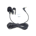 ZJ025MR Micrófono estéreo Lavalier con clip adhesivo para GPS para automóvil / Micrófono externo para DVD con audio habilitado para Bluetooth, Longitud del cable: 3 m, Codo de 90 grados Conector de 3,5 mm, Elbow 3.5mm Jack Stereo