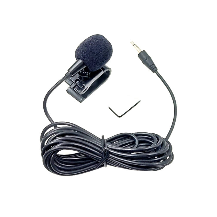 ZJ025MR Micrófono mono Lavalier con clip adhesivo con conector de 2,5 mm para GPS para automóvil / Micrófono externo para DVD de audio habilitado para Bluetooth, Longitud del cable: 3 m, 2.5mm Jack Mono
