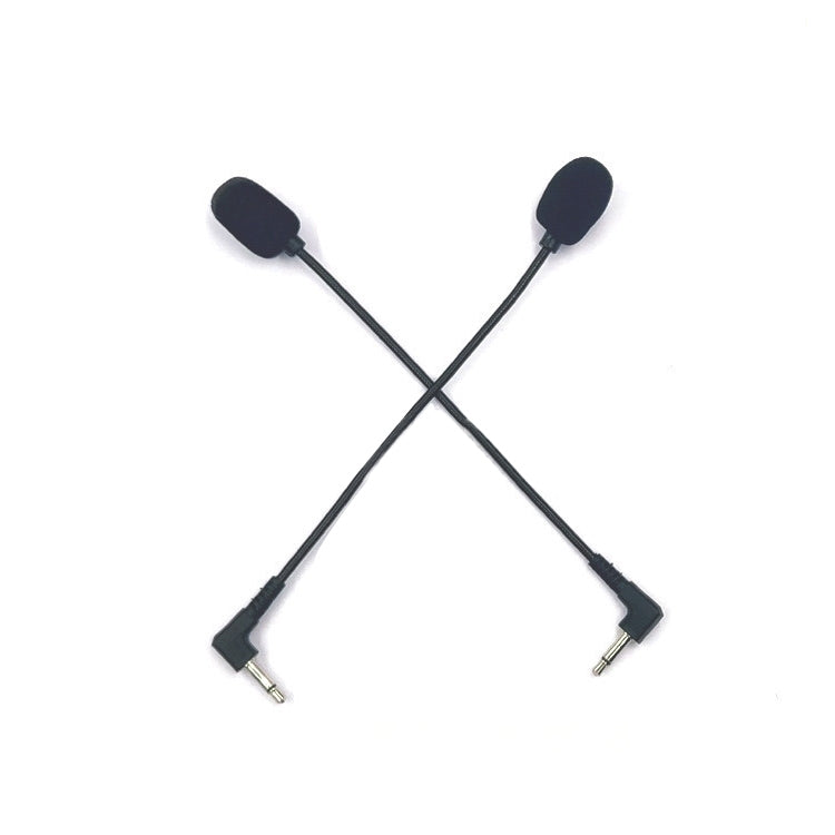 ZJ033MR-03 19cm Mono 3,5mm Conector de cabeza angular Auriculares para juegos Tarjeta de sonido Micrófono en vivo, 17cm Mono Angle Head