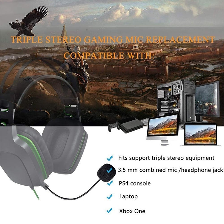 ZJ033MR-03 19cm Mono 3,5mm Conector de cabeza angular Auriculares para juegos Tarjeta de sonido Micrófono en vivo, 17cm Mono Angle Head