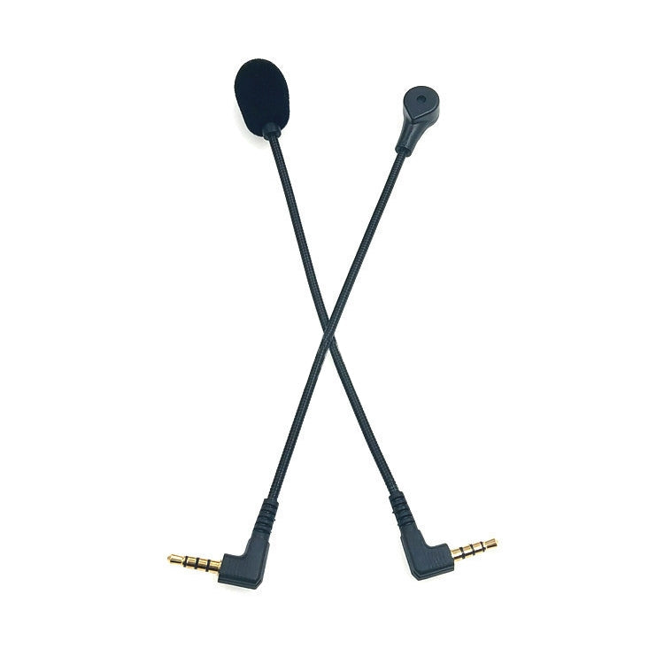 ZJ033MR-03 19cm 4 niveles Pin 3,5mm ángulo cabeza enchufe Gaming auriculares tarjeta de sonido micrófono en vivo, 17cm 4 Level Pin Angle Head