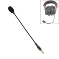ZJ033MR-03 19cm estéreo 3,5mm enchufe recto auriculares para juegos tarjeta de sonido micrófono en vivo, 19cm Stereo Straight Plug
