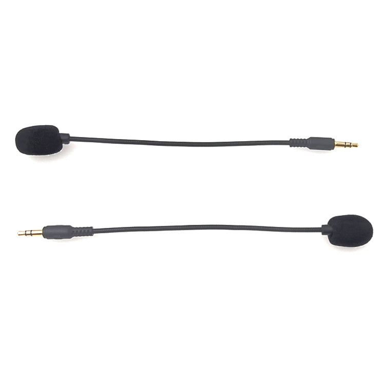 ZJ033MR-03 19cm estéreo 3,5mm enchufe recto auriculares para juegos tarjeta de sonido micrófono en vivo, 19cm Stereo Straight Plug