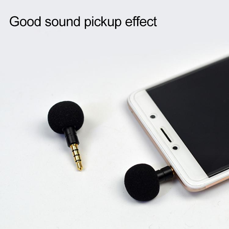 ZJ040MR estéreo 3,5 mm teléfono móvil tableta portátil equipo electrónico mini micrófono recto, Stereo