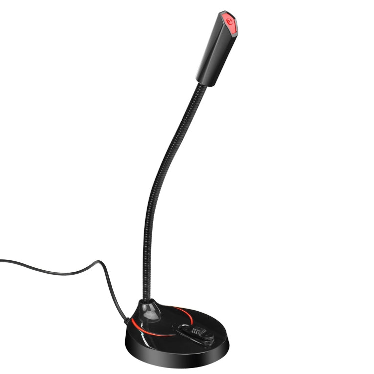HXSJ F12 Micrófono de computadora USB sin unidad, flexible y de 360 grados, longitud del cable: 2,2 m