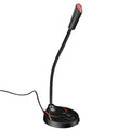 HXSJ F12 Micrófono de computadora USB sin unidad, flexible y de 360 grados, longitud del cable: 2,2 m