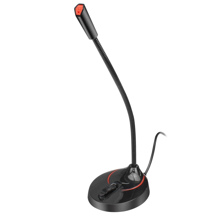 HXSJ F12 Micrófono de computadora USB sin unidad, flexible y de 360 grados, longitud del cable: 2,2 m