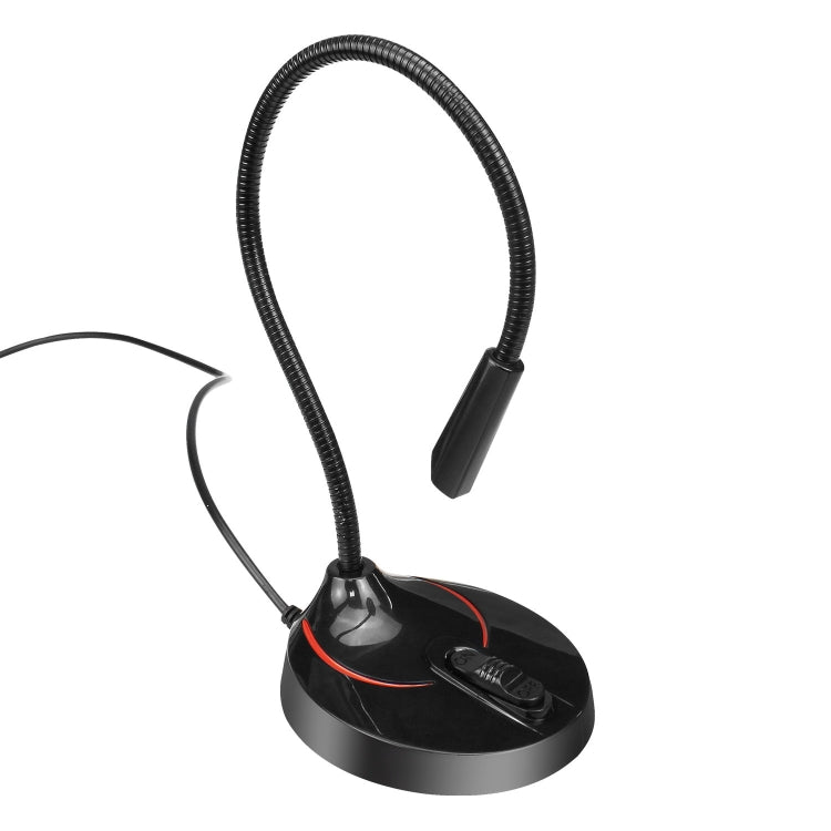 HXSJ F12 Micrófono de computadora USB sin unidad, flexible y de 360 grados, longitud del cable: 2,2 m
