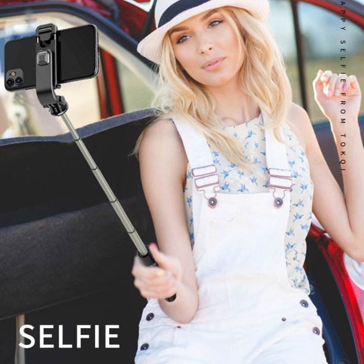 L03 Palo Selfie Trípode Bluetooth Plegable De Aleación De Aluminio, L03 White, L03 Black