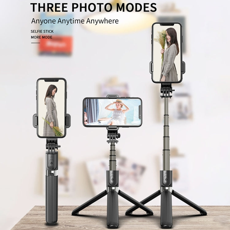 L03 Palo Selfie Trípode Bluetooth Plegable De Aleación De Aluminio, L03 White, L03 Black