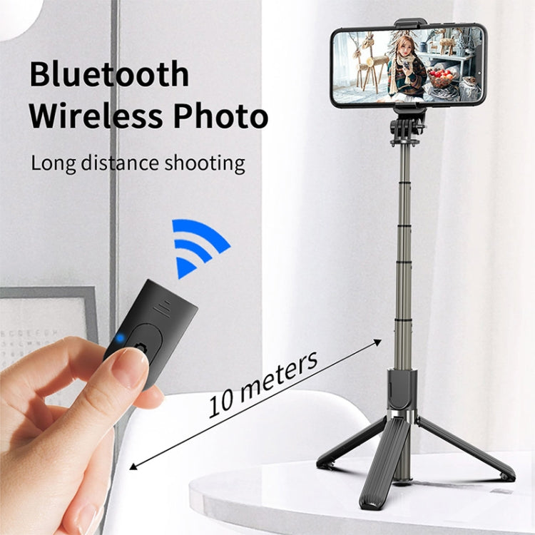 L03 Palo Selfie Trípode Bluetooth Plegable De Aleación De Aluminio, L03 White, L03 Black