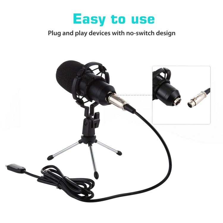 Micrófono de condensador profesional USB BM-700
