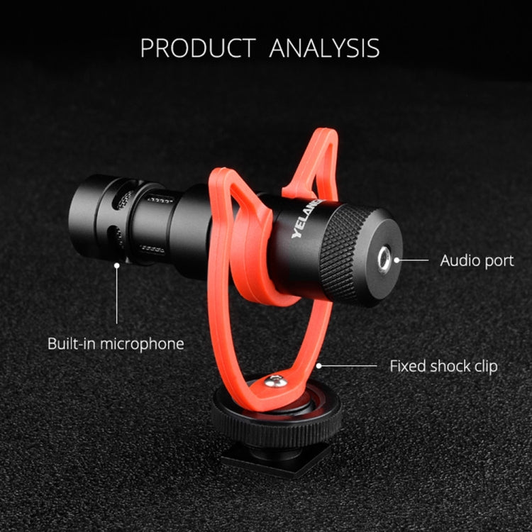 YELANGU MIC10 YLG9920A Micrófono de escopeta de vídeo condensador para entrevista profesional con cable de audio de 3,5 mm para videocámara DSLR y DV, Microphone