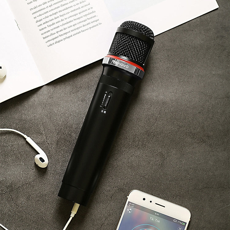 Original Lenovo UM20-U K Song micrófono Digital inalámbrico equipo de grabación en vivo con receptor inalámbrico