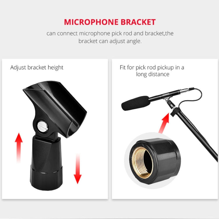YELANGU YLG9933A MIC07 Micrófono de condensador de vídeo para entrevista profesional con adaptador de audio de 6,5 mm y cable de audio RXL de 3,5 mm