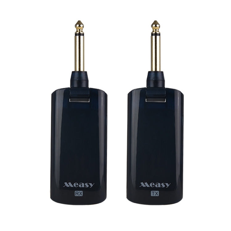 Measy AU688-U 20 canales Sistema de guitarra inalámbrico Receptor transmisor de instrumentos musicales recargable, AU688-U Black