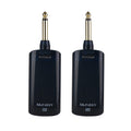 Measy AU688-U 20 canales Sistema de guitarra inalámbrico Receptor transmisor de instrumentos musicales recargable, AU688-U Black