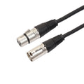 Cable de micrófono XLR macho a XLR hembra de 3 pines de 1 m, Length: 1m