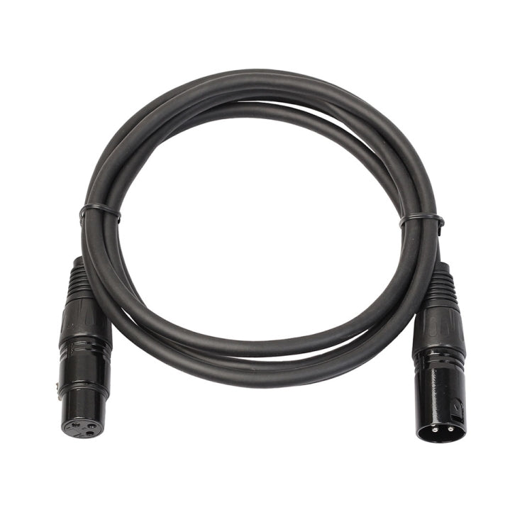 Cable blindado de micrófono XLR macho a XLR hembra de 1,8 m y 3 pines, cable de audio para micrófono, Length: 1.8m