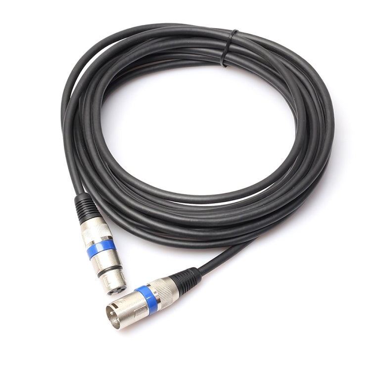 Cable blindado de micrófono XLR macho a XLR hembra de 3 pines de 1m Cable de audio para micrófono, Length: 1m (Blue)