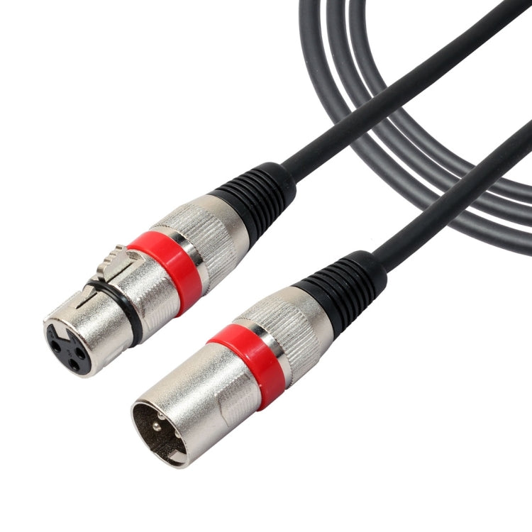 Cable blindado de micrófono XLR macho a XLR hembra de 3 pines de 10m Cable de audio para micrófono, Length: 10m (Red)