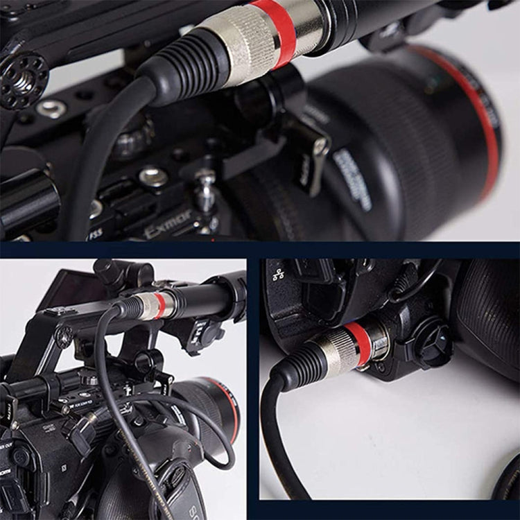 Cable blindado de micrófono XLR macho a XLR hembra de 3 pines de 1m Cable de audio para micrófono, Length: 1m (Red)