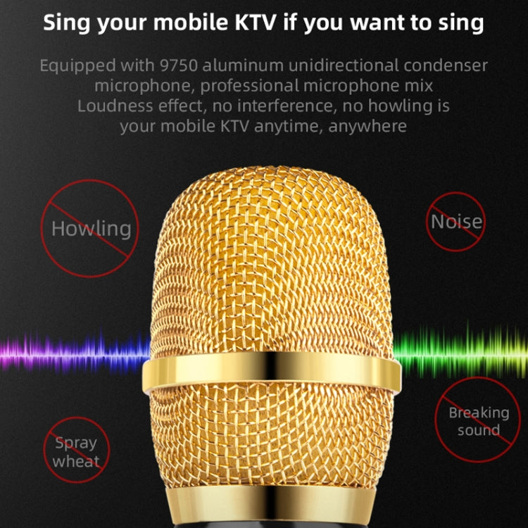 K3 Bluetooth 5.0 Karaoke Live Stereo Sound Micrófono de condensador inalámbrico Bluetooth