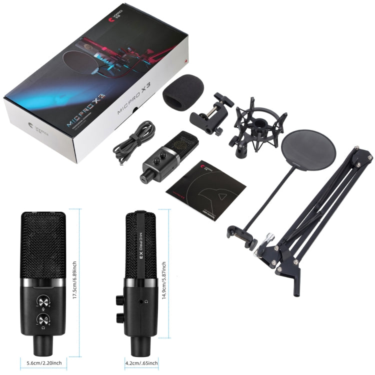 Kit de micrófono de grabación USB Yanmai X3, X3