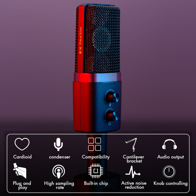 Kit de micrófono de grabación USB Yanmai X3, X3