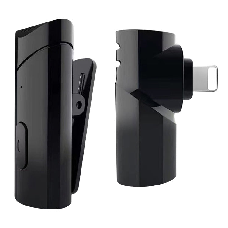 MY-M6 Micrófono inalámbrico portátil con puerto de 8 pines y reducción de ruido inteligente de 2,4 GHz con clip, 8 Pin