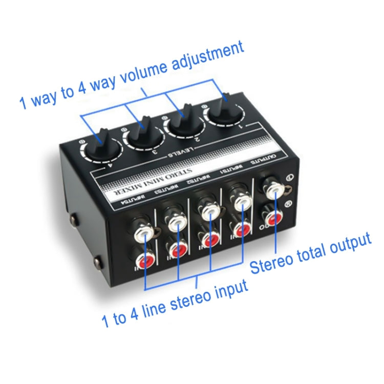 Controlador mezclador de 4 canales CX400 Audio Stereo Hub