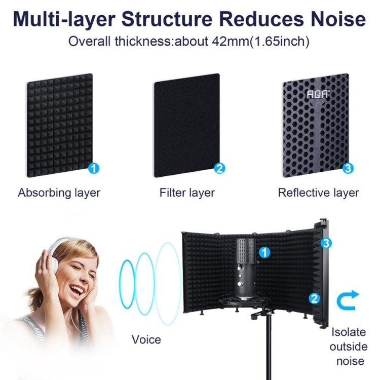 Funda insonorizada para micrófono TEYUN S5, accesorios resistentes al viento y que absorben el sonido, S5