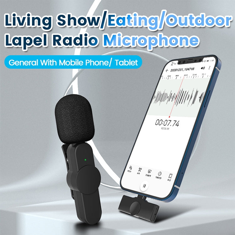 EP033T Micrófono de radio inalámbrico Lavalier con interfaz de 8 pines, EP033T 8 Pin