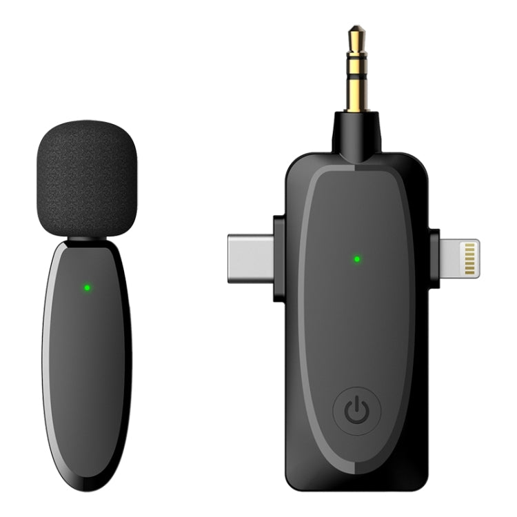 AP003 Mini micrófono Lavalier inalámbrico inteligente con reducción de ruido, One by One